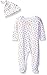 Burt's Bees Baby Baby Organic Lap Shoulder Coverall and Knot Top Hat Set
