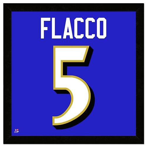 Joe Flacco Framed Jersey Photo Wall Art