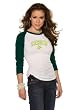 Oregon Ducks Women's 3/4 Sleeve Raglan Top - by Alyssa Milano