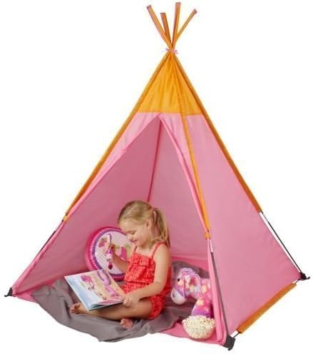 Tepee Tents for Kids - Pink Kids Play Tent - Pop Up Tent For Kids 4 Foot Camping Tent For Kids