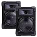 New Dj Pa Karaoke Home Bookshelf 6.5" Pro Audio Black Two Way Speaker Pair 600c