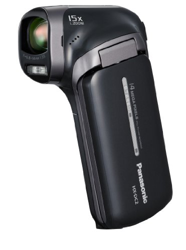 Panasonic HX-DC2EG-H HD-Camcorder (14 Megapixel, 5-fach opt. Zoom, 1MOS Sensor, 41mm Weitwinkel) anthrazit