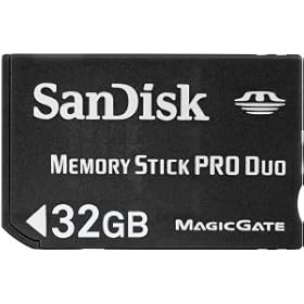 SanDisk Memory Stick PRO Duo 32 GB (Catalog Category: MEMORY- MEMORY STICK)
