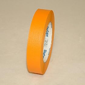 Shurtape CP-632 Colored Masking Tape: 1 in. x 60 yds. (Orange)