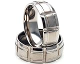 New Designer Titanium Ring, Custom Carved Jewelry, Wedding Bands 100% Satisfaction