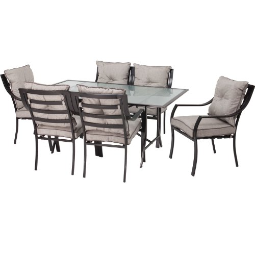 Hanover ODLA-7PC-CU-GL Lavallette 7-Lose control Outdoor Dining Set