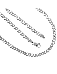 925 Solid Sterling Silver Cuban Chain 18 Inches 6.4 mm 32.3 Grams