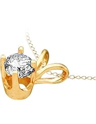 1.00CTW-RD DIAMOND PEND (EXCE)