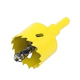 uxcell　ホールソー　40mm　ビー　メタル　 M42 HSS　カッター　ドリル　ビット　イエロー