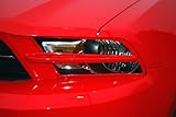 IMAGE OF 10 11 12 2010 2011 2012 Ford Mustang Headlight Splitters Painted Black Ebony Paint Code UA