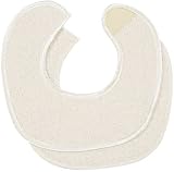 Organic Cotton Chin Bib - 2pk - Natural