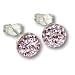 SilberDream Glitzer Ohrstecker Halbkugel Farbton flieder Swarovski Elements 925 Sterling Silber Ohrringe GSO217F