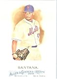 2010 Topps Allen & Ginter Baseball Card # 17 Johan Santana - New York Mets&Acirc;&nbsp;- MLB Trading Card in Screwdown Case