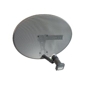 Satgear Sky/Freesat dish kit - New Mk4 Sky Satellite Mini Dish kit with Quad LNB and wall brackets ideal for Sky+ or Freesat self install HD Ready - replaces the 43cm dish