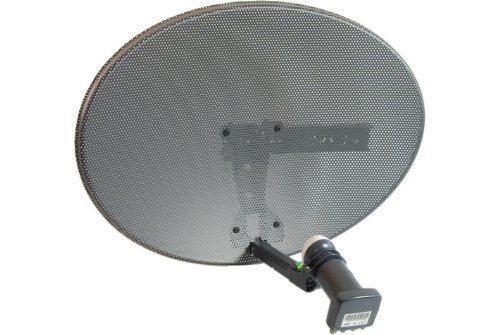 Satgear Sky/Freesat dish kit - New Mk4 Sky Satellite Mini Dish kit with Quad LNB and wall brackets ideal for Sky+ or Freesat self install HD Ready - replaces the 43cm dish