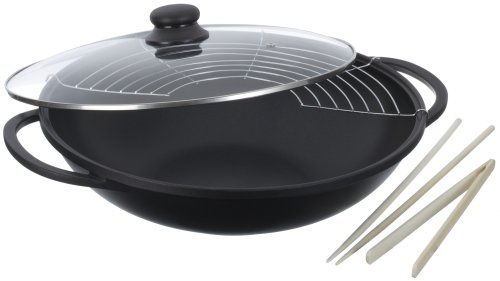 KRÜGER SCO11 Wok mit Glasdeckel 36cm LEIPZIG