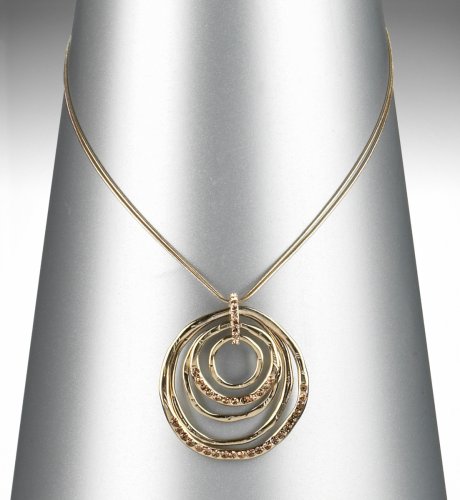 Battered Hoop Necklace