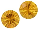 MIN 1.50CTW 6.5MM ROUND MADEIRA CITRINE SET OF 2 FROM BRAZIL