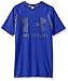 Under Armour Boys' HeatGear Armour Up Digi Fitted Short Sleeve Shirt, Ultra Blue (907)/Graphite, Youth X-Large