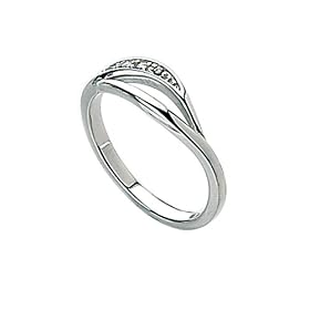 Two Blue Giltter Ring - Size K