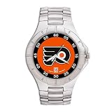 NHL Logo Art Philadelphia Flyers Men's Pro II Watch w/Stainless Steel Band