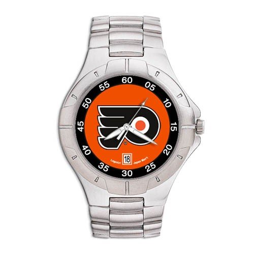 Logo Art Philadelphia Flyers Men's Pro II Watch w/Stainless Steel Band