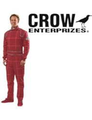 Automotive Parts and Accessories: Crow Enterprizes Quilted Multi Layer Nomex Red 1 Piece Driving Suit Size Large Sfi 5 Approved - Crow Enterprizes