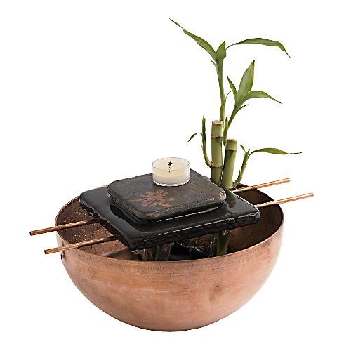 Gaiam Asian Zen Handmade Prosperity Fountain (Copper)