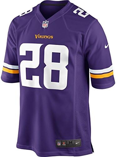Dngohson Charm Men's APeterson_MV #28 Elite On-field Purple Jersey (Medium)