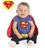 Superman Deluxe Bib Costume: Baby's Size Birth - 9 Months