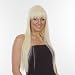 Lady Gaga Wig Bleach Blonde | Long Straight Lady Gaga Hairstyle | Re - Styled for 2012 | Thicker, Fuller and Added Volume.