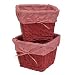 Burlington Baby Small Painted Willow Basket Set, Red