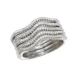1/3 ct. tw. Sterling Silver 5 Stack Ring