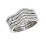 1/3 ct. tw. Sterling Silver 5 Stack Ring (SZ 10)