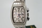 Adee Kaye F. Mueler Style Chronograph Bankers Watch W/ White Dial