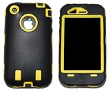 KingCase iPhone 3G & 3GS * Warrior Case * (Black & Yellow) 8GB, 16GB, 32GB - The ULTIMATE Protector