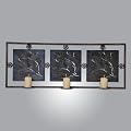 Wandbild 'Zweige' mit 3 Kerzenhalter aus Metall antik-bronce 86,5x33cm