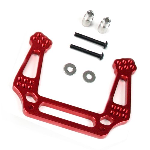RC Alloy Front Shock Tower, Red fits the Traxxas 1/10 Slash and Other Traxxas Models - Replaces Traxxas Part 3639