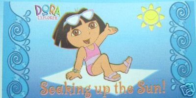 Dora The Explorer Sunbathing Beach Towel