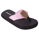 Girl's Xhilaration Fiala Polka-Dot Thong Flip-Flops - Pink