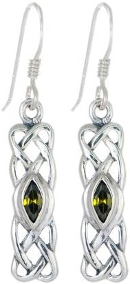 Toucan of Scotland Women's Sterling Celtic Birthstone Earrings Jewellery May