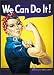 We Can Do It! (Rosie the Riveter) J. Howard Miller Poster Dry Mounted Wood Fr.