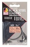 SOUTH BEND CO. (BL-123 ) Leaders 12IN BLACK LEADERS 30LB 3PK