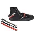 MENS Canvas High Top Chuck Taylor Converse Style Bondage Black Sneaker