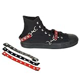 MENS Canvas High Top Bondage Black Sneaker Emo