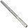 Alvord Polk 128-0 Cobalt Steel Chucking Reamer, Straight Flute, Round Shank, Uncoated (Bright)
