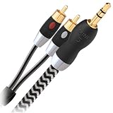 AudioQuest class 5 audio cable - mini to RCA plugs 1m (3.28') stereo pair