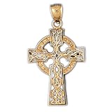 14kt Yellow Gold Celtic Cross Pendant