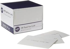Wilton 100-Pack Basic Thank You Cards
