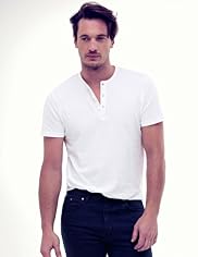 Henley Neck T-Shirt with Stay New™